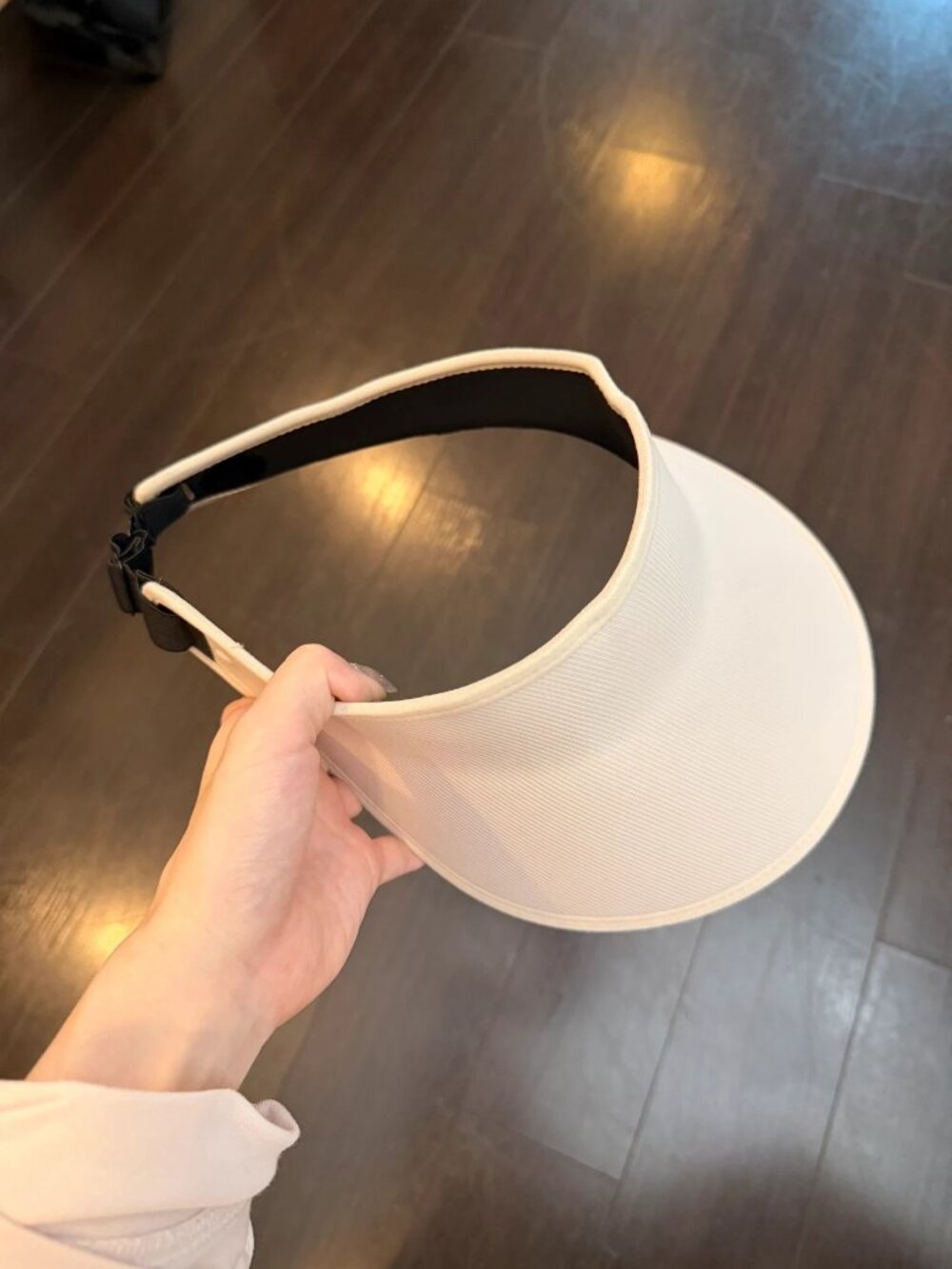 White Sun Visor Hat Adjustable Summer Tennis Golf
